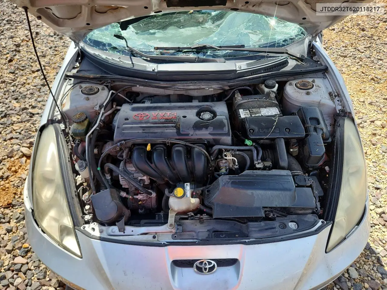 2002 Toyota Celica Gt VIN: JTDDR32T620118217 Lot: 61344586