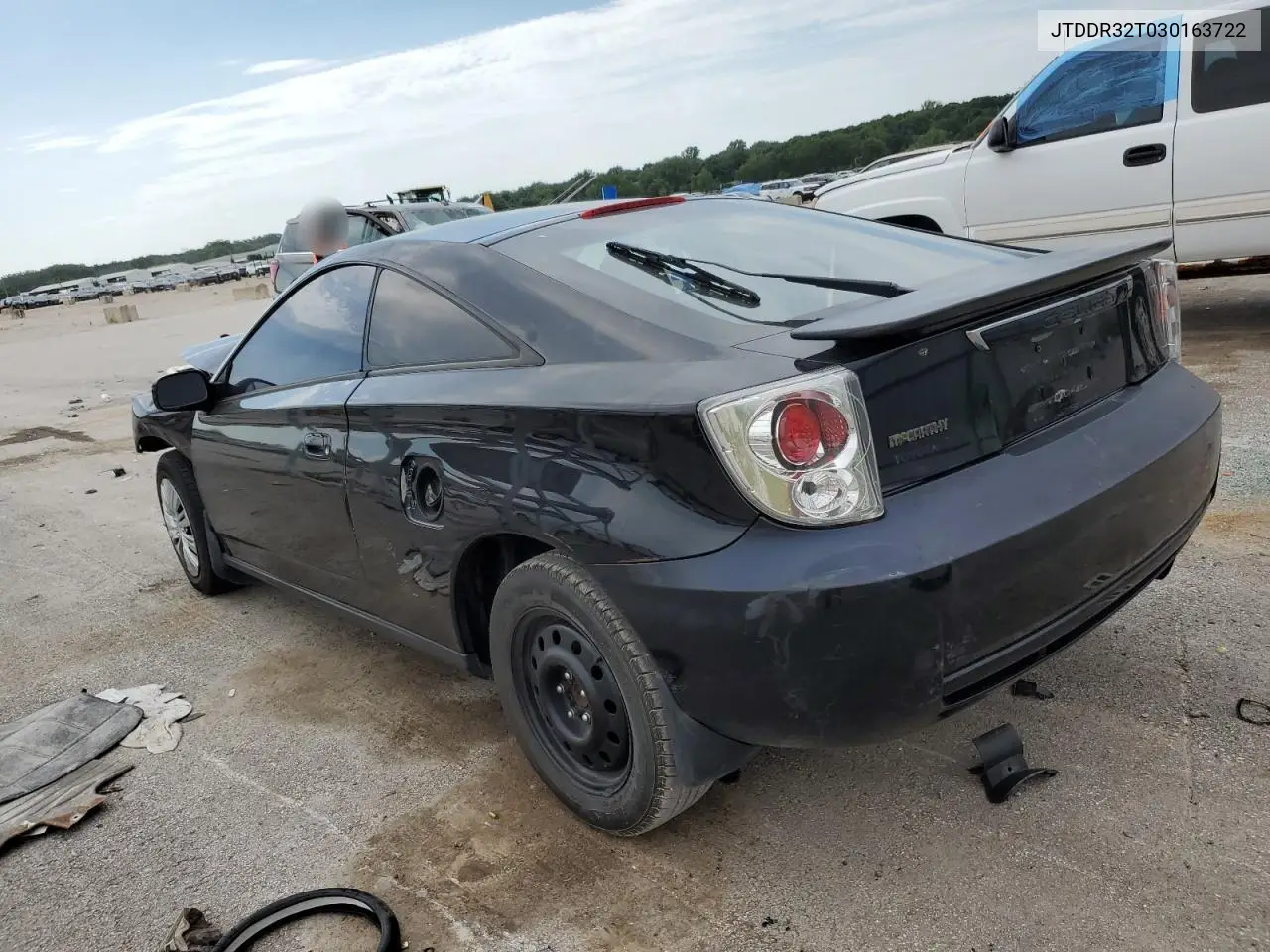 2003 Toyota Celica Gt VIN: JTDDR32T030163722 Lot: 57241416