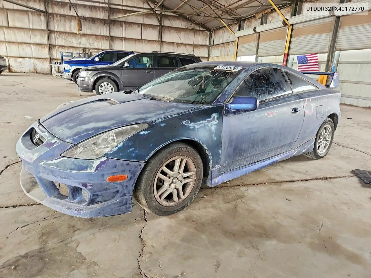 2004 Toyota Celica Gt VIN: JTDDR32TX40172770 Lot: 61119636