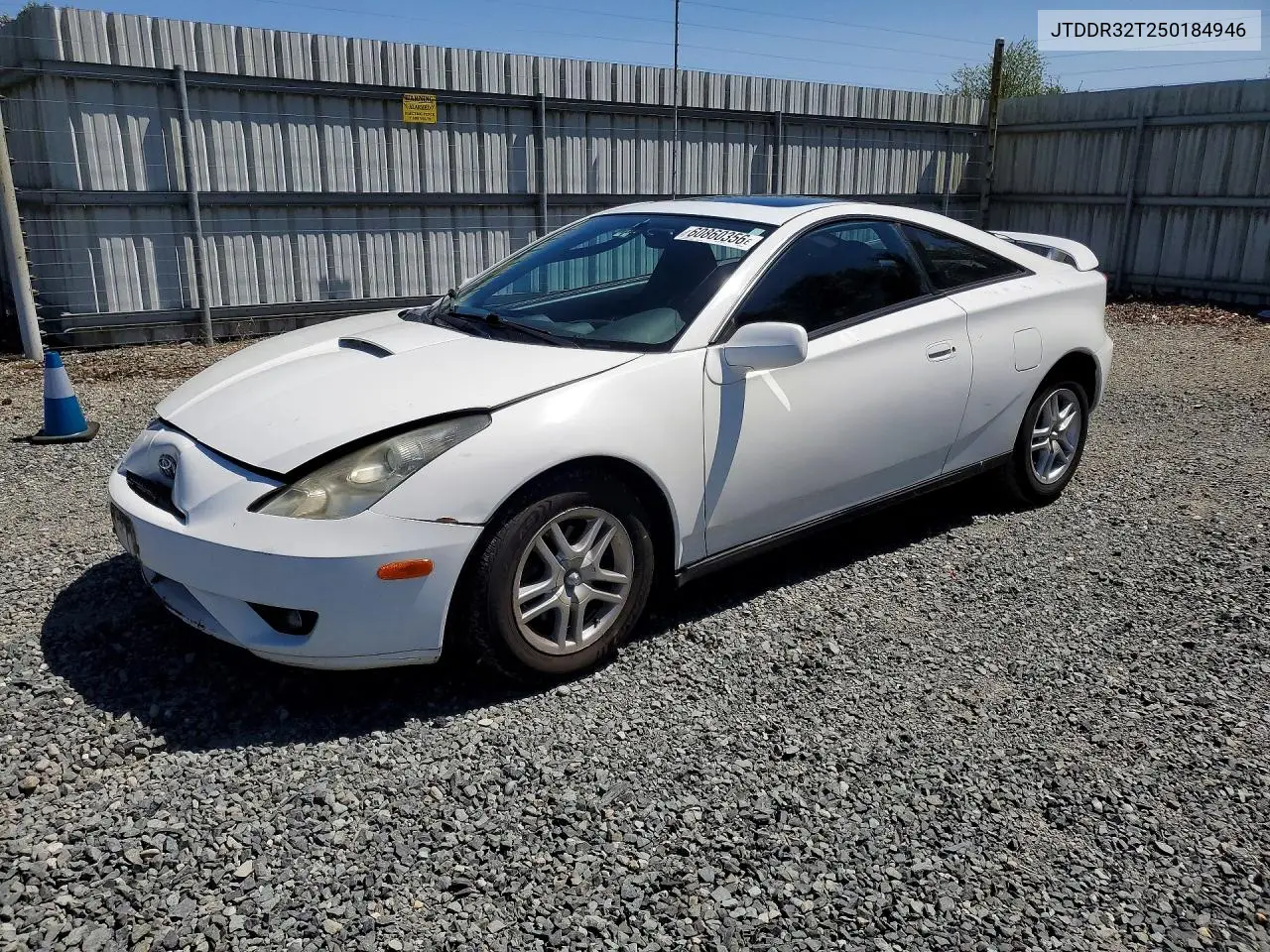 2005 Toyota Celica Gt VIN: JTDDR32T250184946 Lot: 60860356