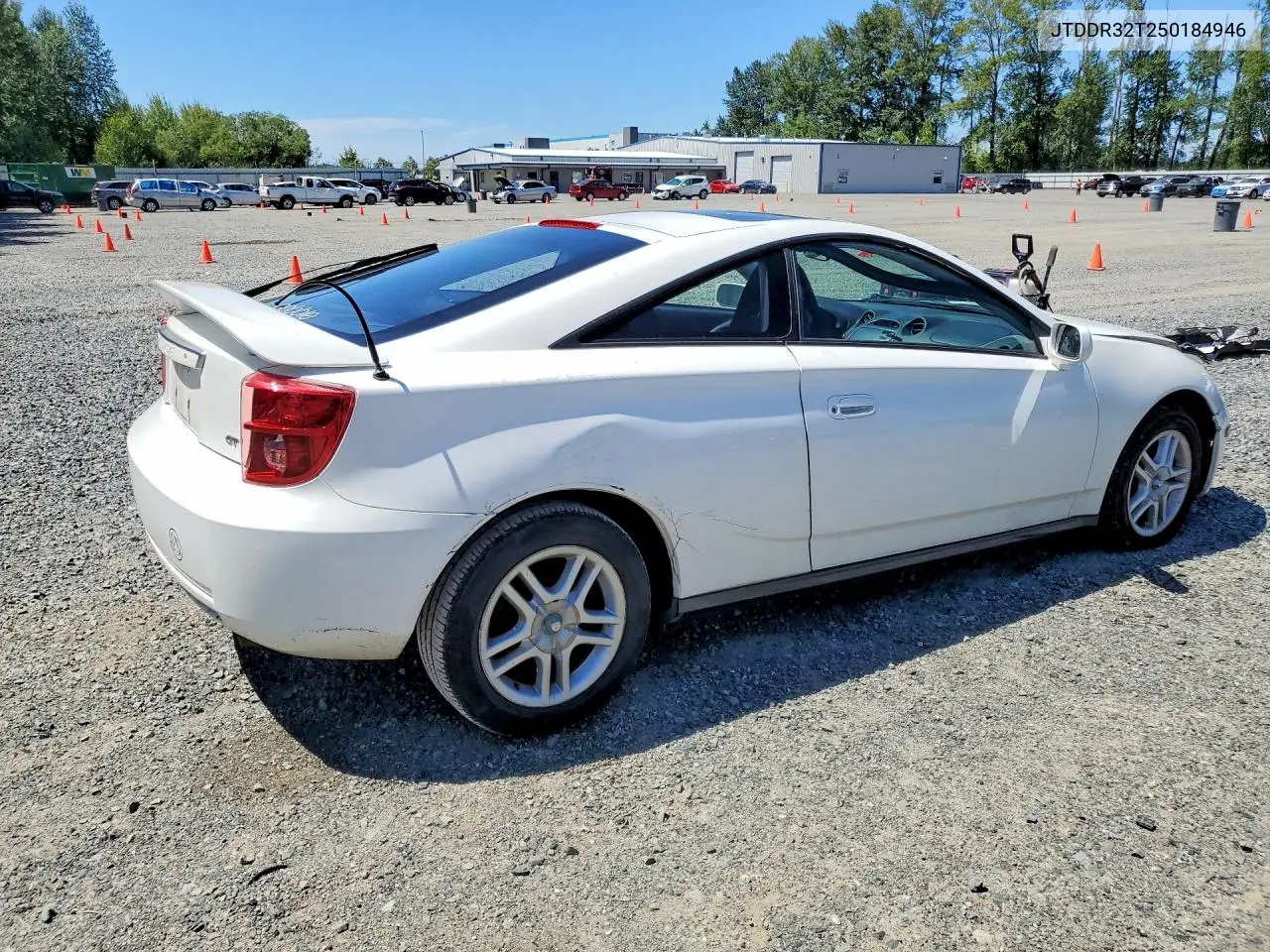 2005 Toyota Celica Gt VIN: JTDDR32T250184946 Lot: 60860356