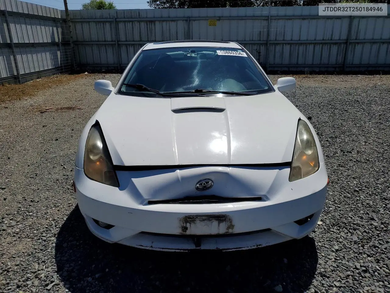 2005 Toyota Celica Gt VIN: JTDDR32T250184946 Lot: 60860356