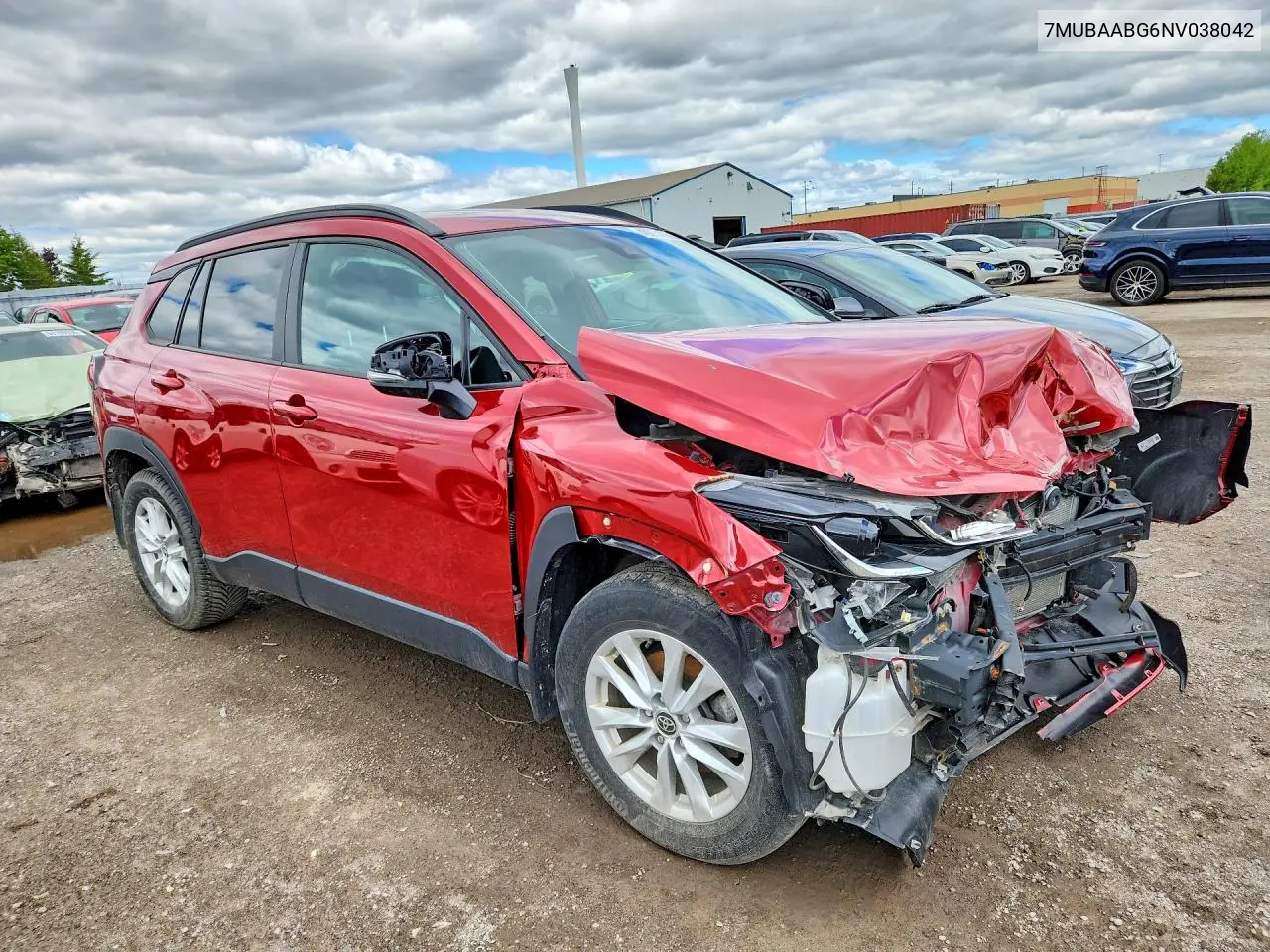 2022 Toyota Corolla Cross Le VIN: 7MUBAABG6NV038042 Lot: 49264726