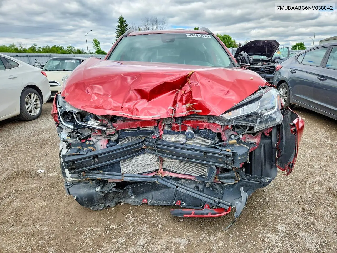 2022 Toyota Corolla Cross Le VIN: 7MUBAABG6NV038042 Lot: 49264726