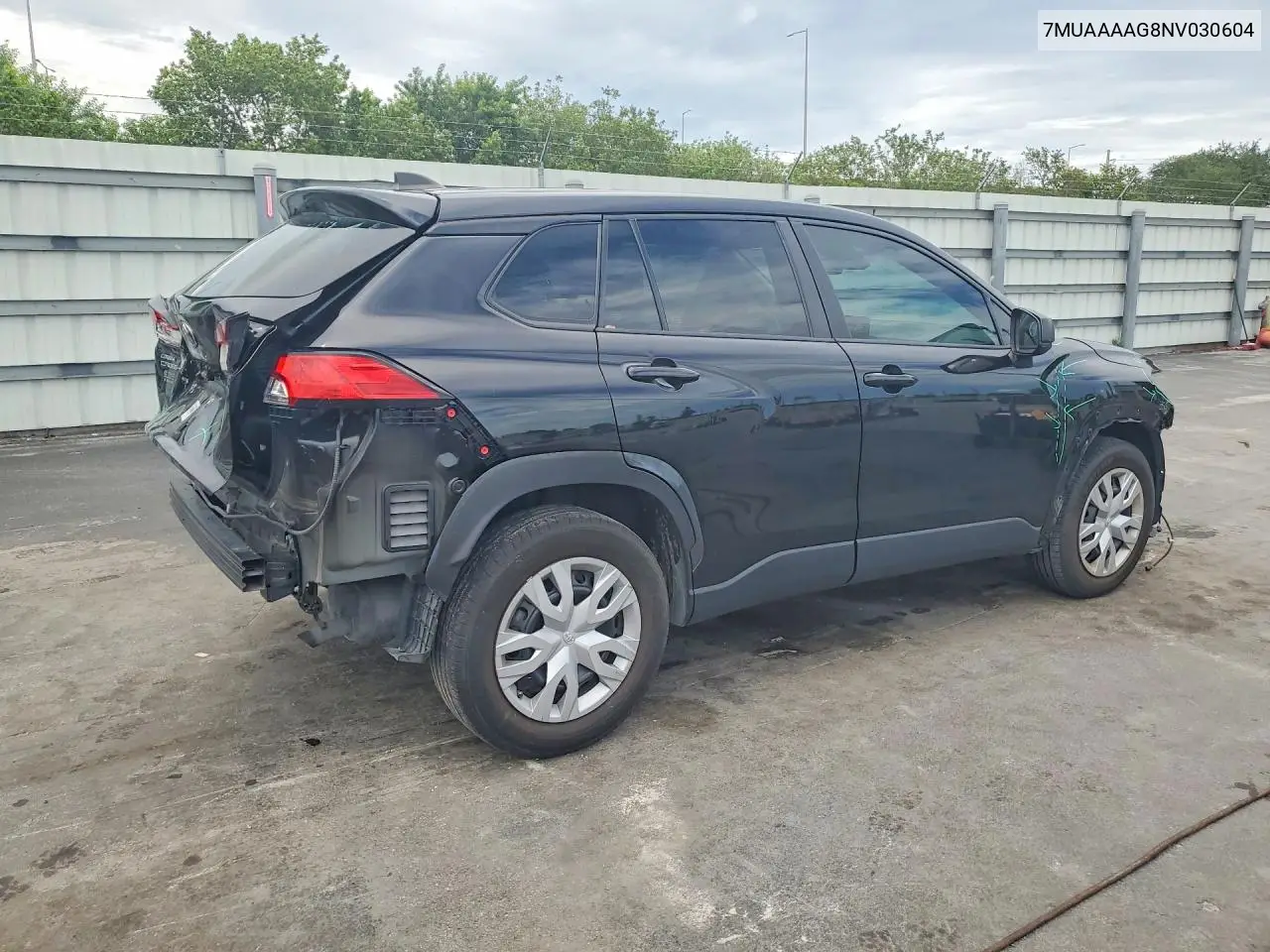 2022 Toyota Corolla Cross L VIN: 7MUAAAAG8NV030604 Lot: 54763856