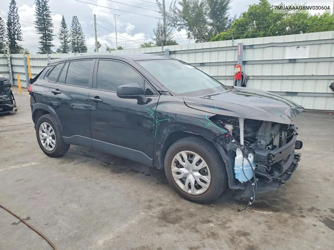 2022 Toyota Corolla Cross L VIN: 7MUAAAAG8NV030604 Lot: 54763856