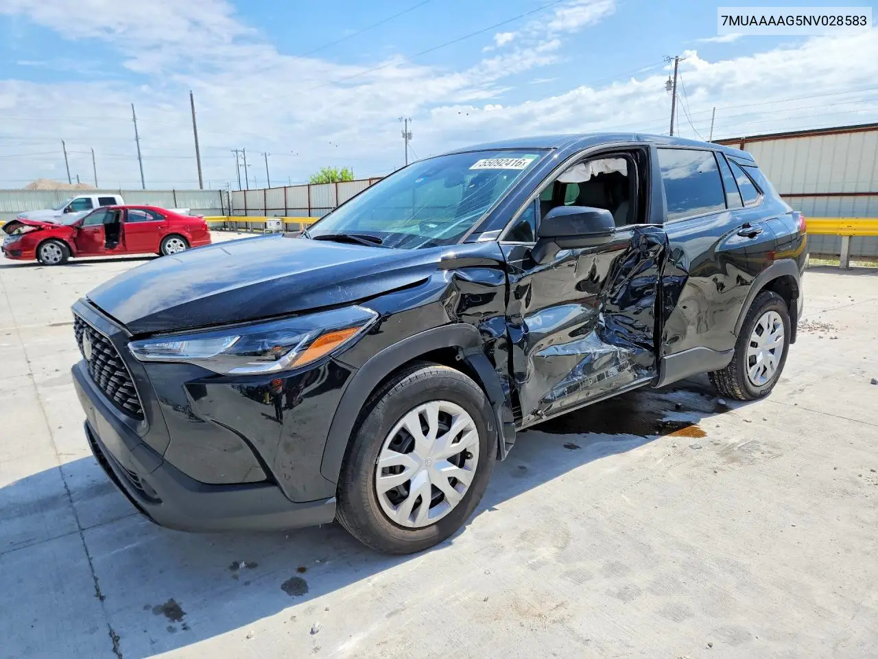 2022 Toyota Corolla Cross L VIN: 7MUAAAAG5NV028583 Lot: 55092416