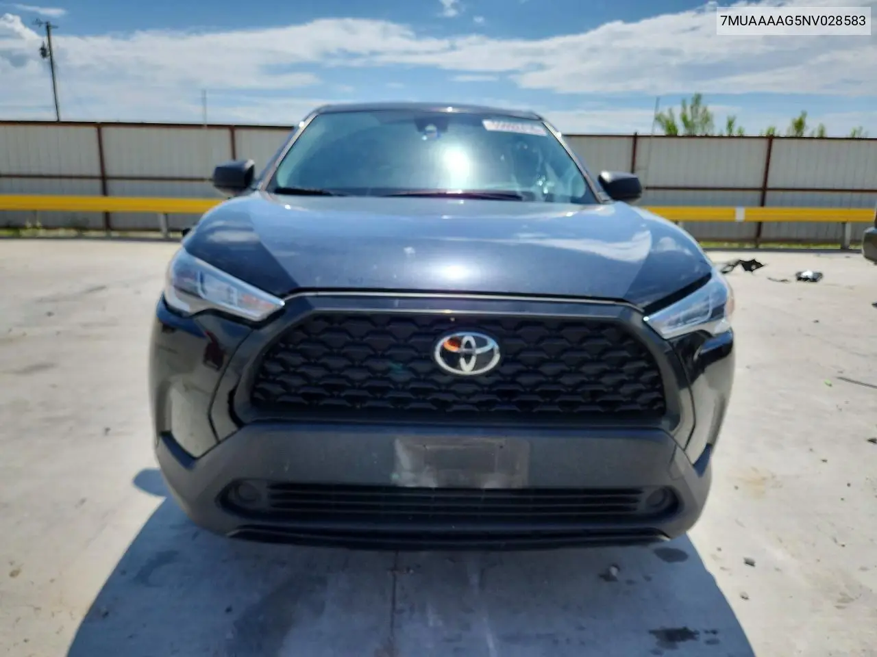 2022 Toyota Corolla Cross L VIN: 7MUAAAAG5NV028583 Lot: 55092416