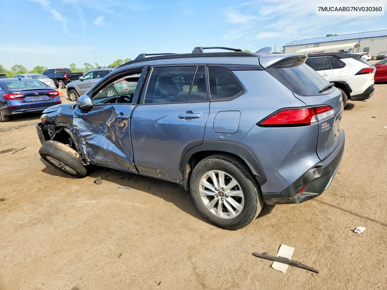 2022 Toyota Corolla Cross Le VIN: 7MUCAABG7NV030360 Lot: 55743926