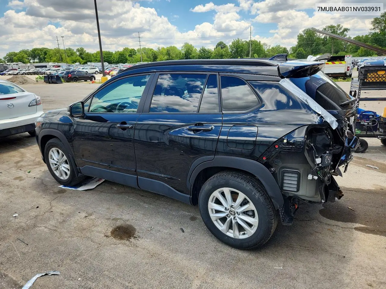 2022 Toyota Corolla Cross Le VIN: 7MUBAABG1NV033931 Lot: 57507726