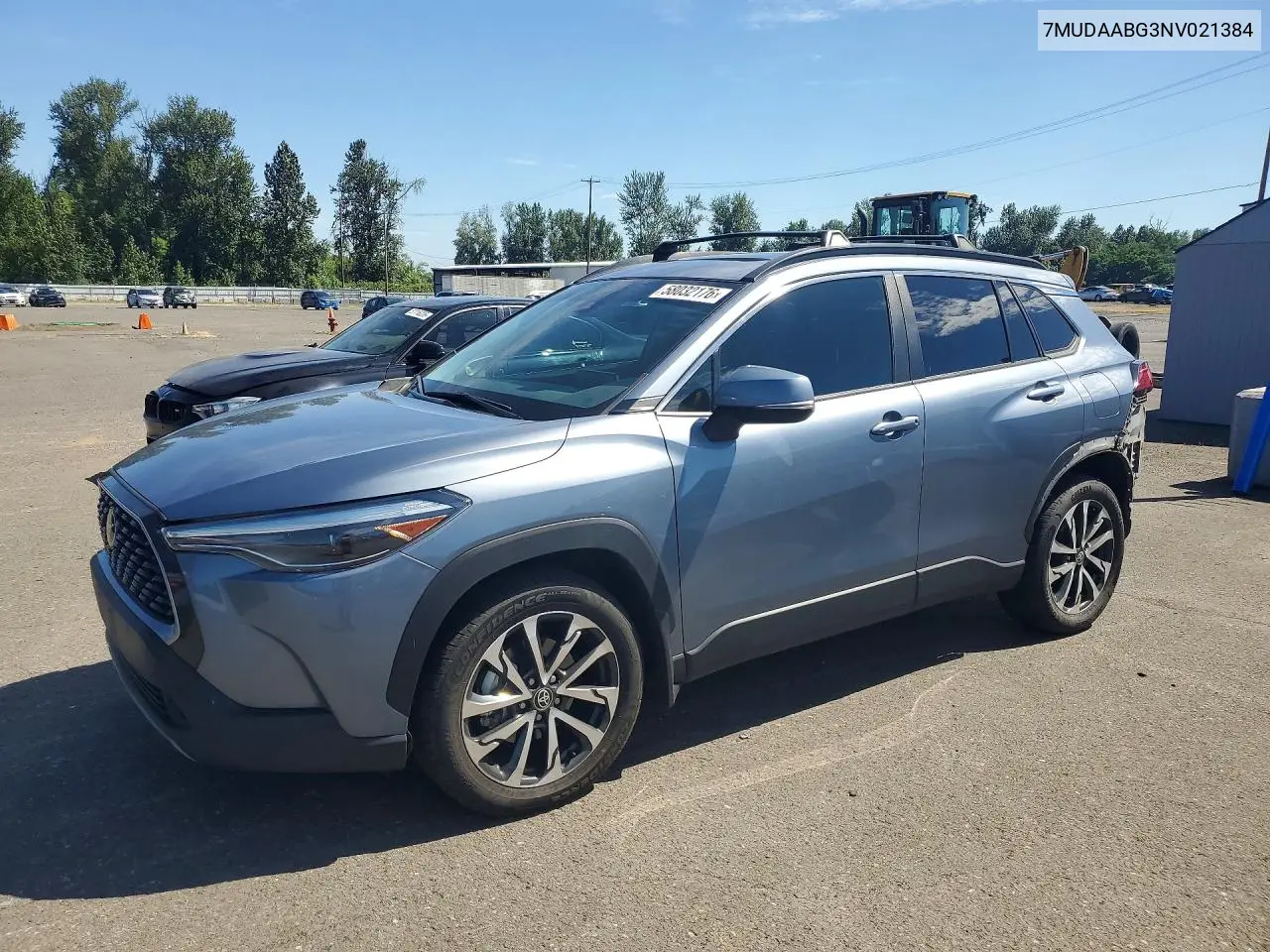 2022 Toyota Corolla Cross Xle VIN: 7MUDAABG3NV021384 Lot: 58032176