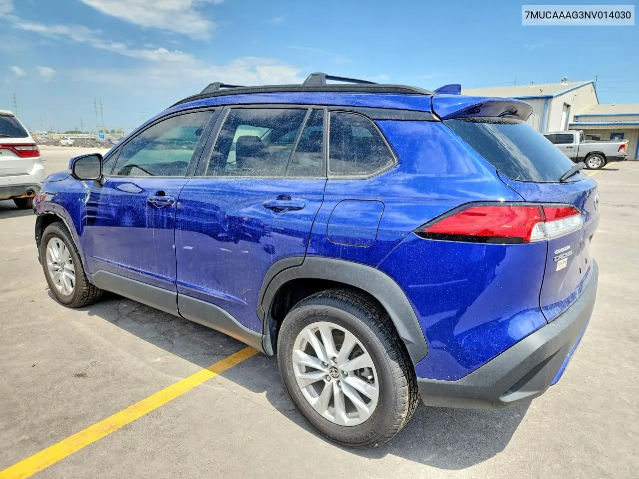 2022 Toyota Corolla Cross Le VIN: 7MUCAAAG3NV014030 Lot: 60260486