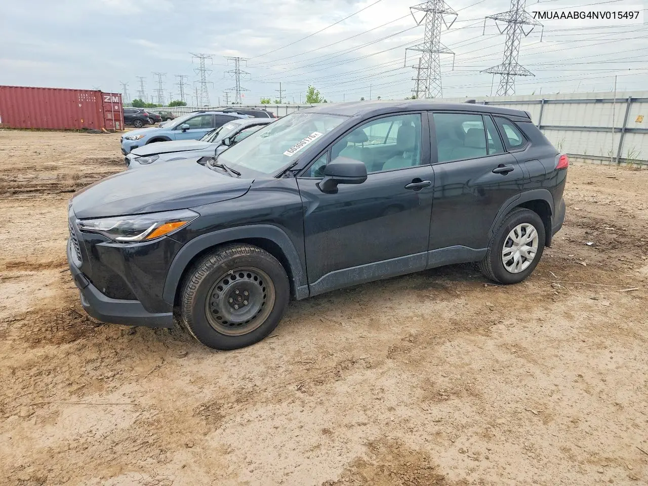 2022 Toyota Corolla Cross L VIN: 7MUAAABG4NV015497 Lot: 60300176