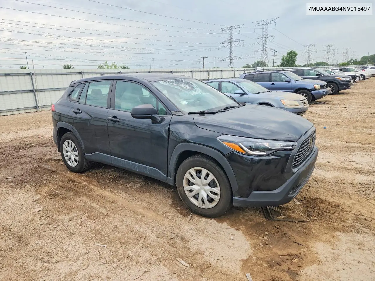 2022 Toyota Corolla Cross L VIN: 7MUAAABG4NV015497 Lot: 60300176