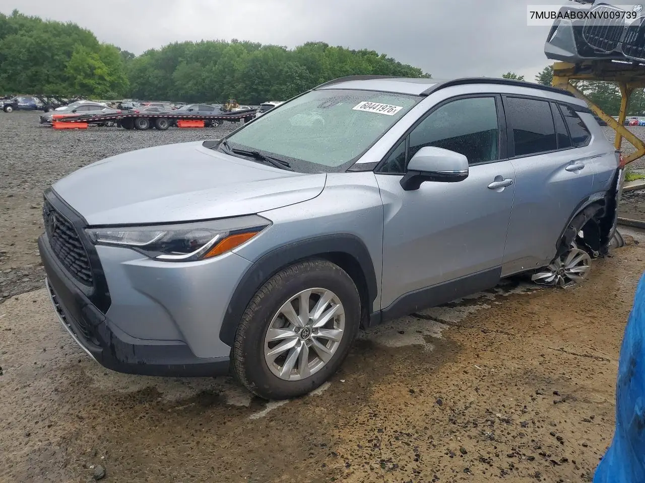 2022 Toyota Corolla Cross Le VIN: 7MUBAABGXNV009739 Lot: 60441976