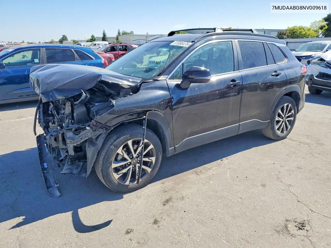 2022 Toyota Corolla Cross Xle VIN: 7MUDAABG8NV009618 Lot: 61086476