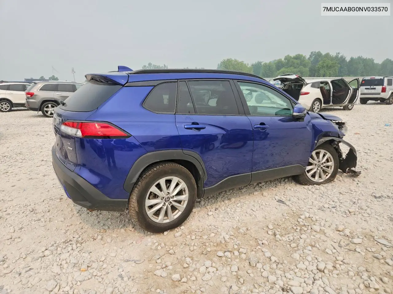 2022 Toyota Corolla Cross Le VIN: 7MUCAABG0NV033570 Lot: 61389166