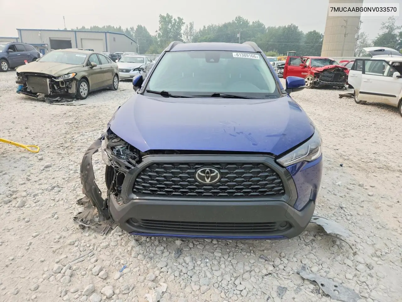 2022 Toyota Corolla Cross Le VIN: 7MUCAABG0NV033570 Lot: 61389166