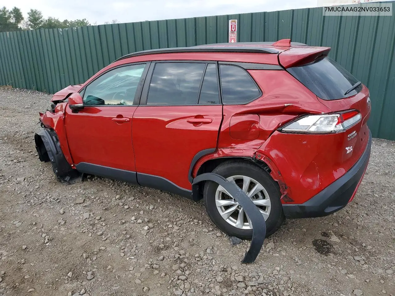 2022 Toyota Corolla Cross Le VIN: 7MUCAAAG2NV033653 Lot: 85620205