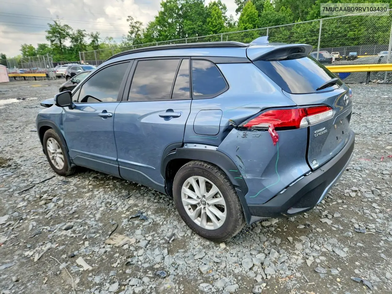 2024 Toyota Corolla Cross Le VIN: 7MUCAABG9RV103430 Lot: 59191346