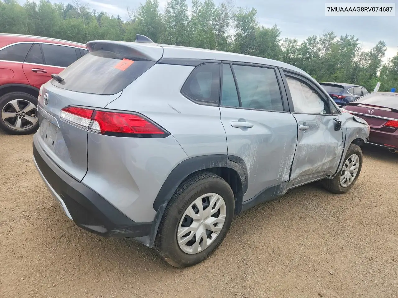 2024 Toyota Corolla Cross L VIN: 7MUAAAAG8RV074687 Lot: 60406636