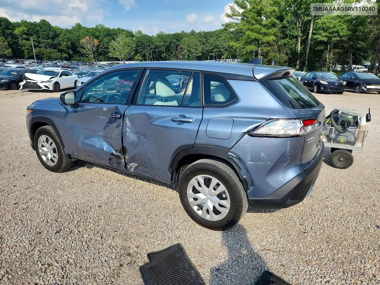 2024 Toyota Corolla Cross L VIN: 7MUAAAAG5RV110240 Lot: 60470056