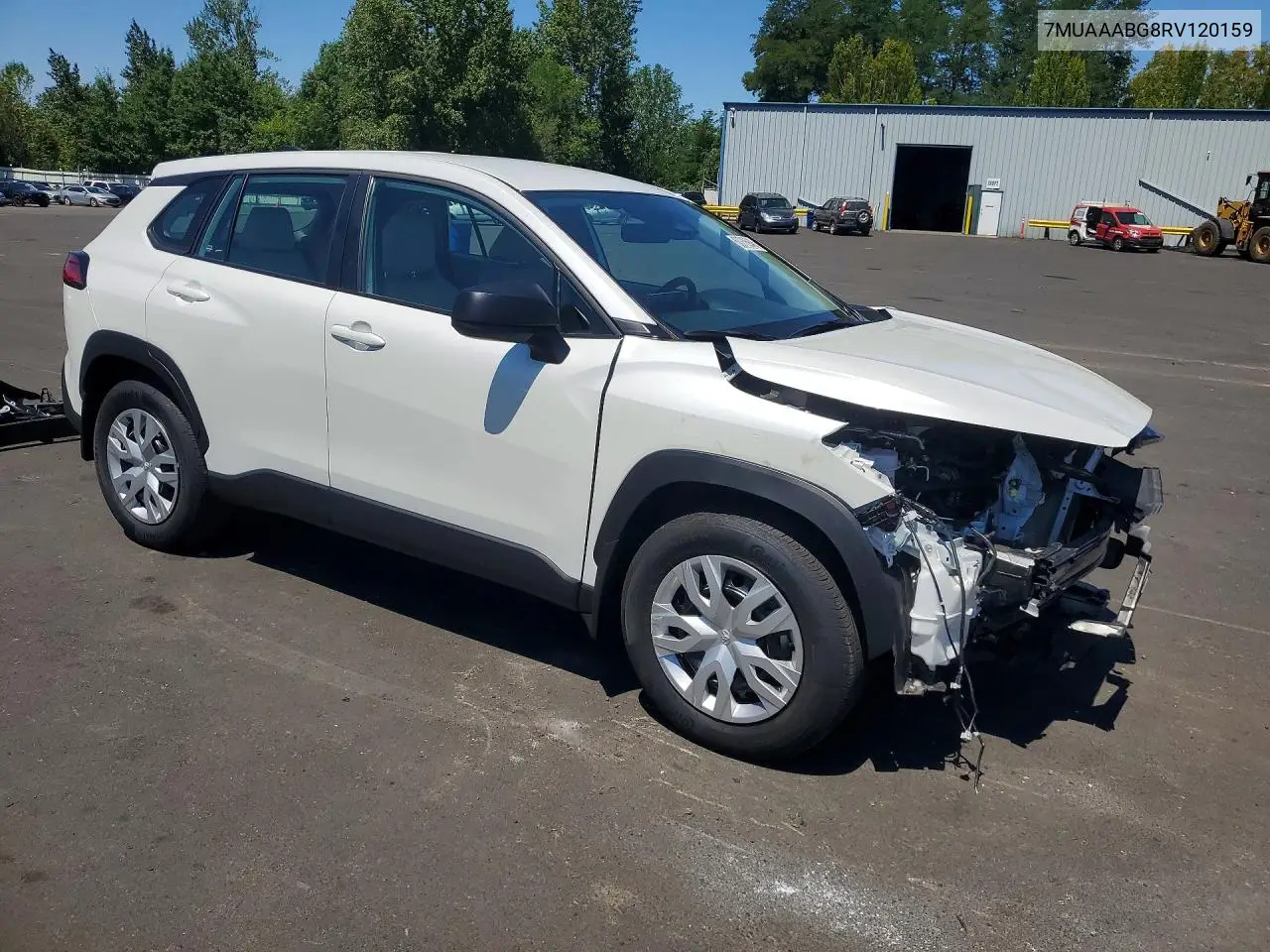 2024 Toyota Corolla Cross L VIN: 7MUAAABG8RV120159 Lot: 60716946