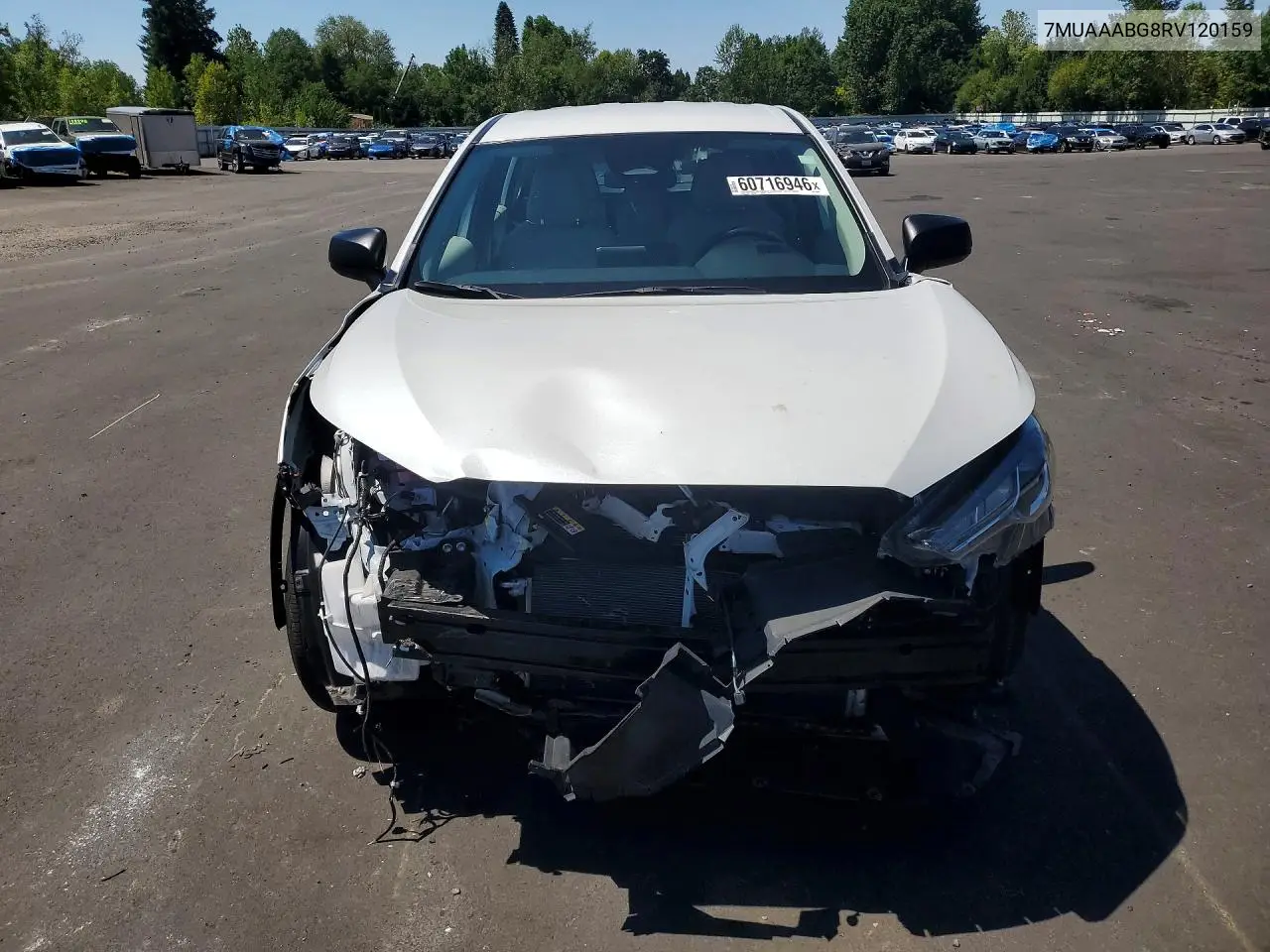 2024 Toyota Corolla Cross L VIN: 7MUAAABG8RV120159 Lot: 60716946