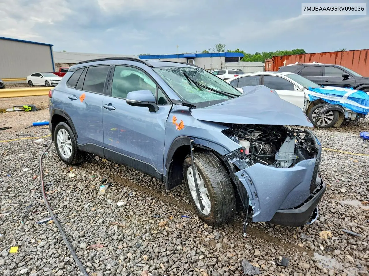 2024 Toyota Corolla Cross Le VIN: 7MUBAAAG5RV096036 Lot: 60765946