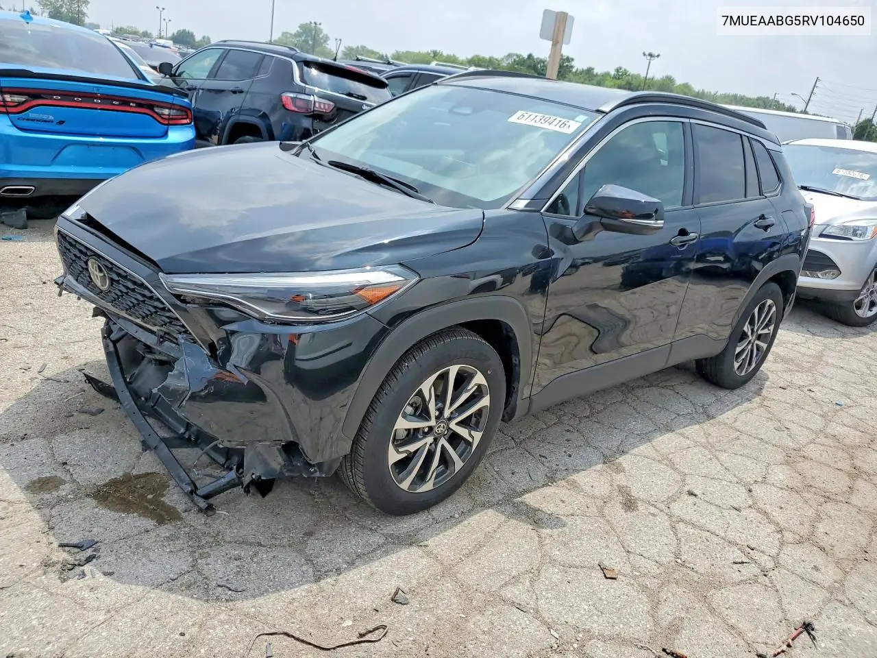 2024 Toyota Corolla Cross Xle VIN: 7MUEAABG5RV104650 Lot: 61139416
