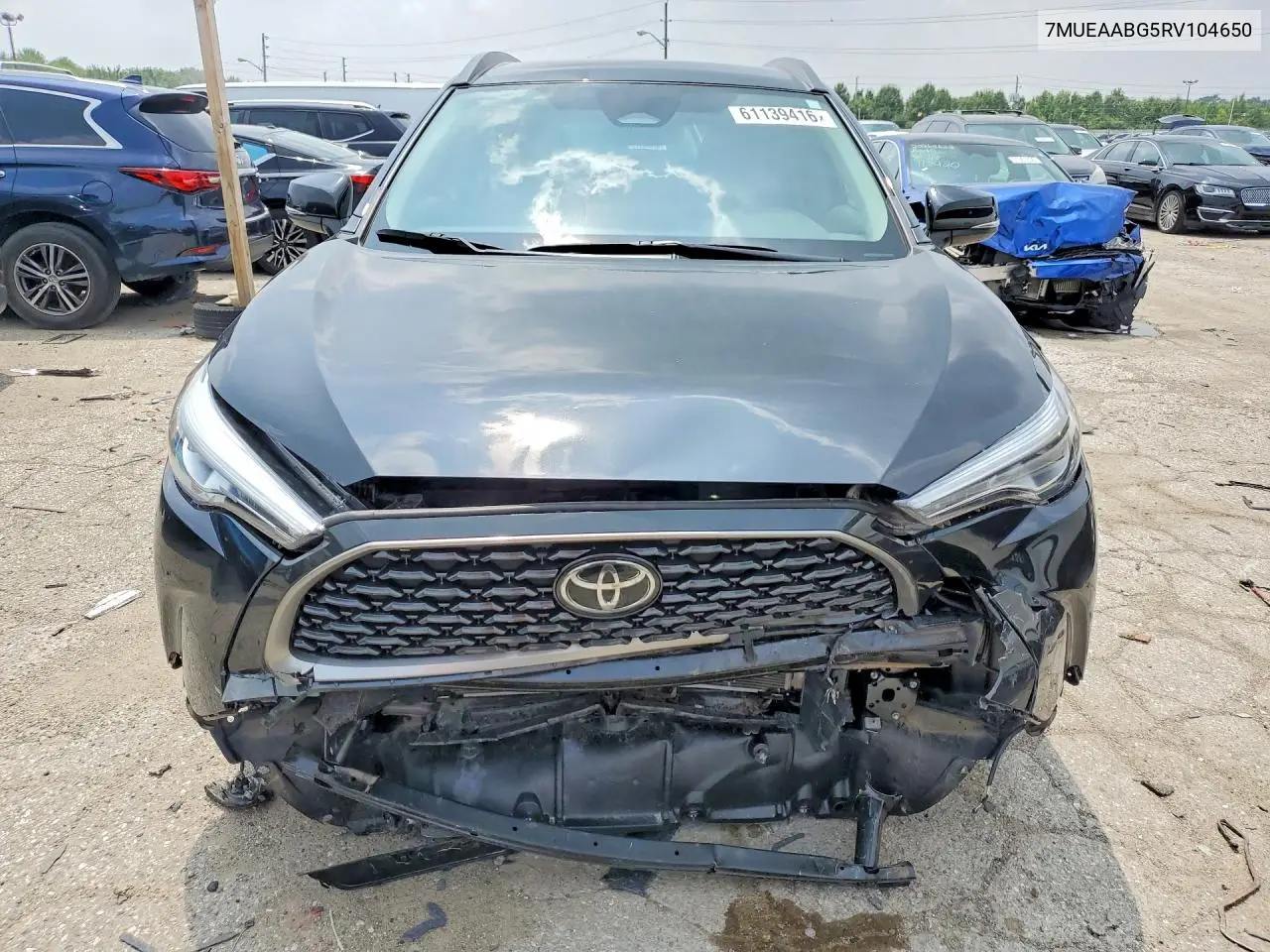 2024 Toyota Corolla Cross Xle VIN: 7MUEAABG5RV104650 Lot: 61139416