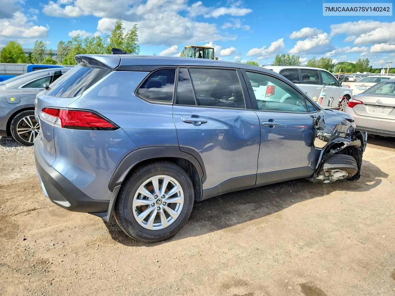 2025 Toyota Corolla Cross Le VIN: 7MUCAAAG7SV140242 Lot: 55790216