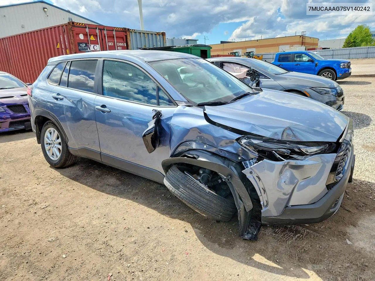 2025 Toyota Corolla Cross Le VIN: 7MUCAAAG7SV140242 Lot: 55790216