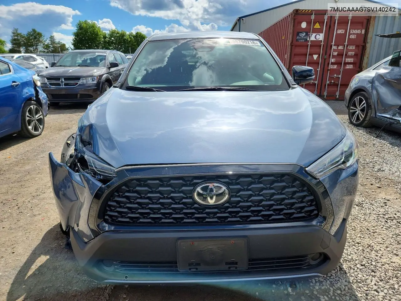 2025 Toyota Corolla Cross Le VIN: 7MUCAAAG7SV140242 Lot: 55790216