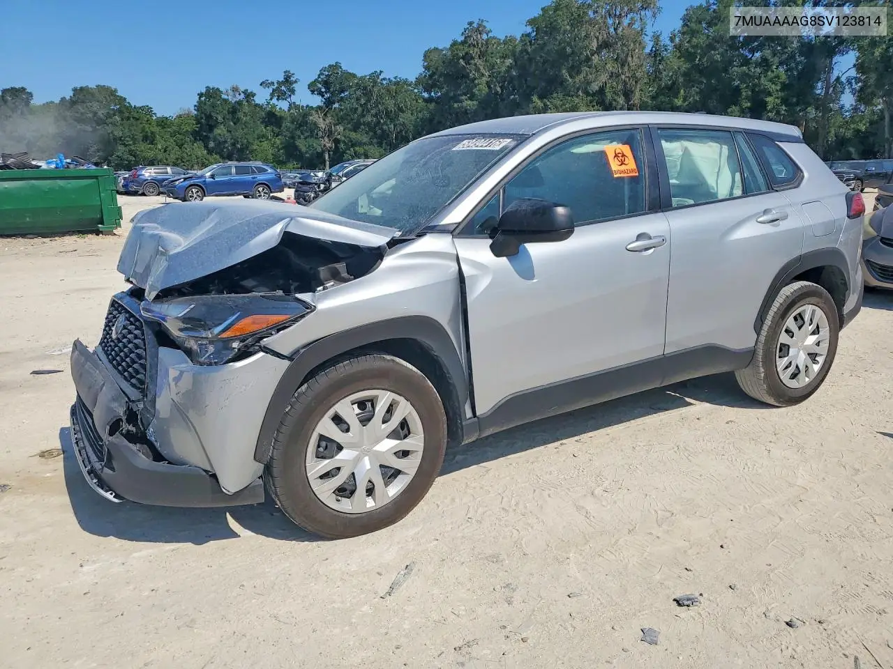 2025 Toyota Corolla Cross L VIN: 7MUAAAAG8SV123814 Lot: 58494416