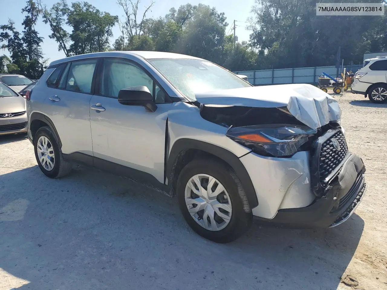 2025 Toyota Corolla Cross L VIN: 7MUAAAAG8SV123814 Lot: 58494416
