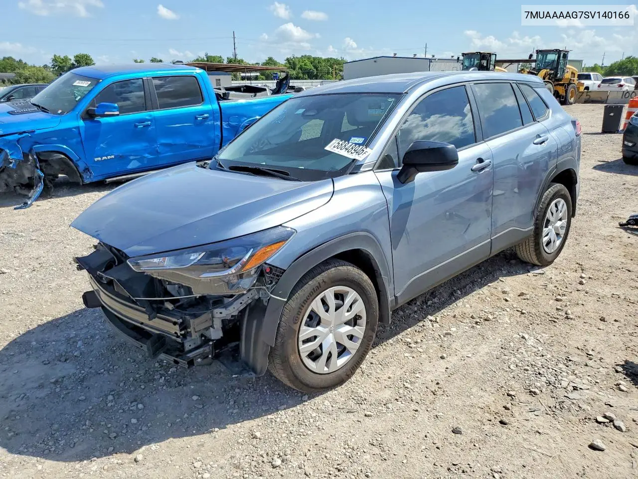 2025 Toyota Corolla Cross L VIN: 7MUAAAAG7SV140166 Lot: 58848946