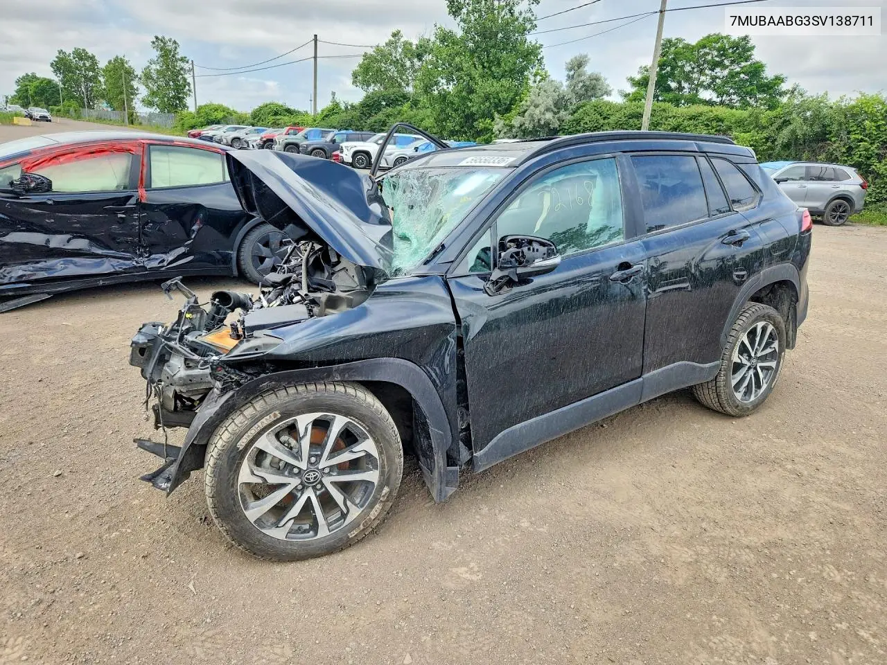 2025 Toyota Corolla Cross Le VIN: 7MUBAABG3SV138711 Lot: 59550336