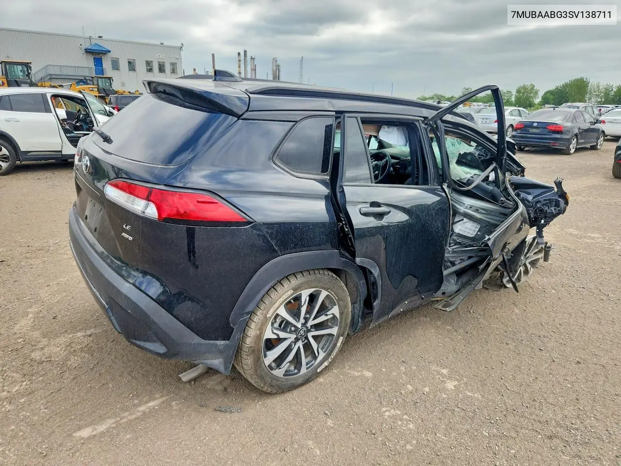 2025 Toyota Corolla Cross Le VIN: 7MUBAABG3SV138711 Lot: 59550336