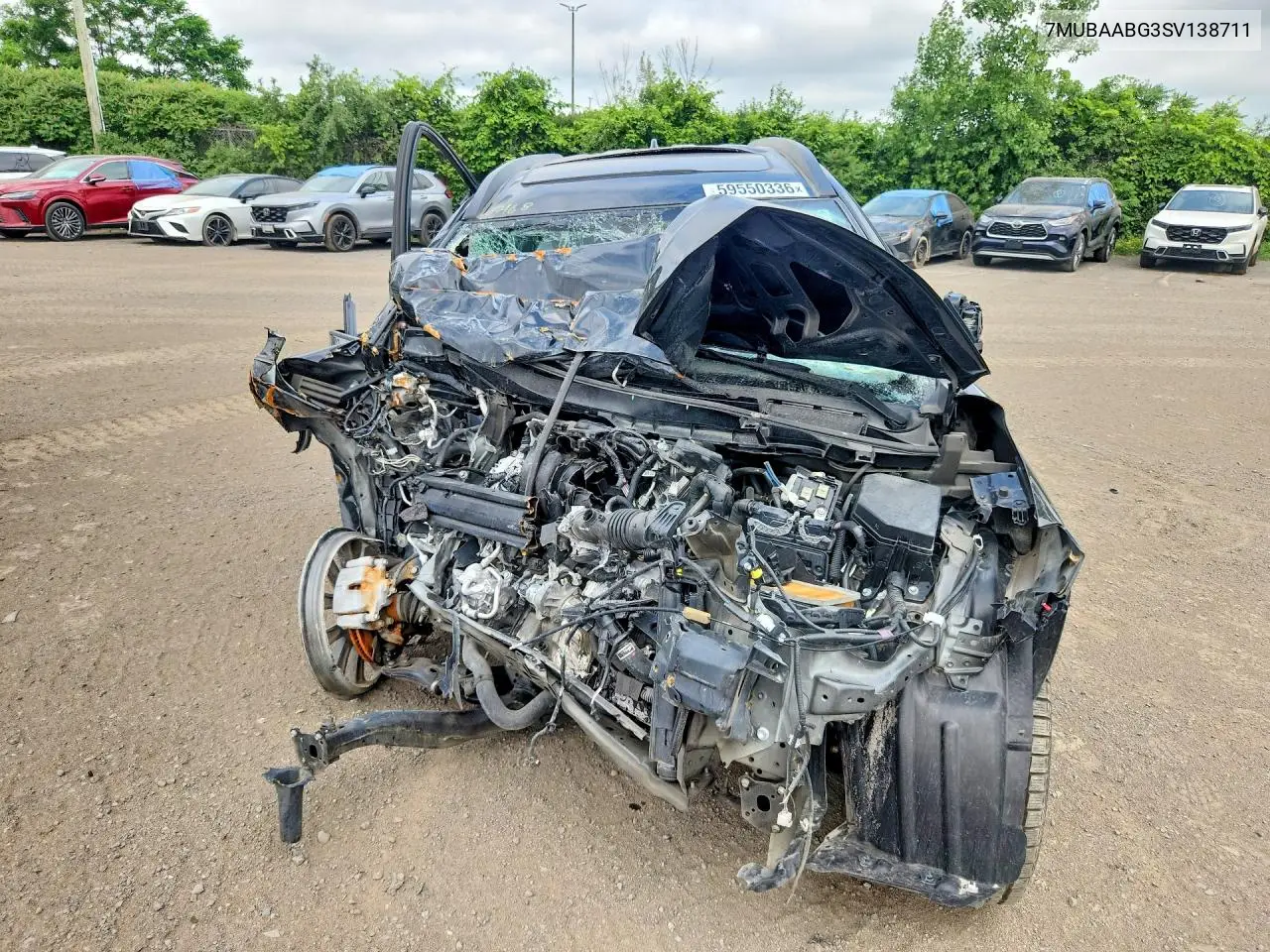 2025 Toyota Corolla Cross Le VIN: 7MUBAABG3SV138711 Lot: 59550336