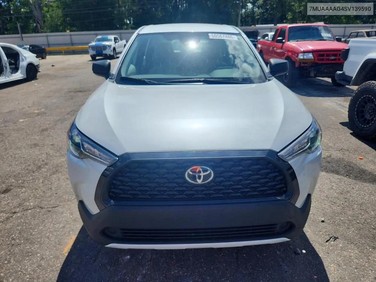 2025 Toyota Corolla Cross L VIN: 7MUAAAAG4SV139590 Lot: 60567486