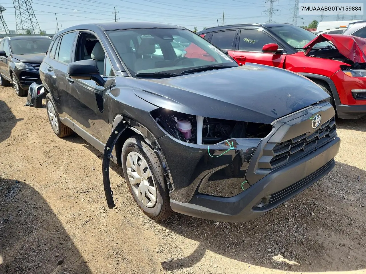 2026 Toyota Corolla Cross L VIN: 7MUAAABG0TV159884 Lot: 59140666