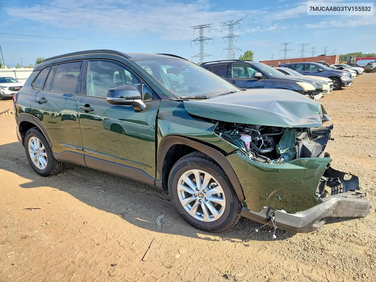 2026 Toyota Corolla Cross Le VIN: 7MUCAABG3TV155532 Lot: 60164756