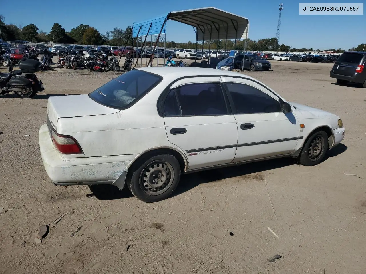 1994 Toyota Corolla Dx VIN: JT2AE09B8R0070667 Lot: 92318845