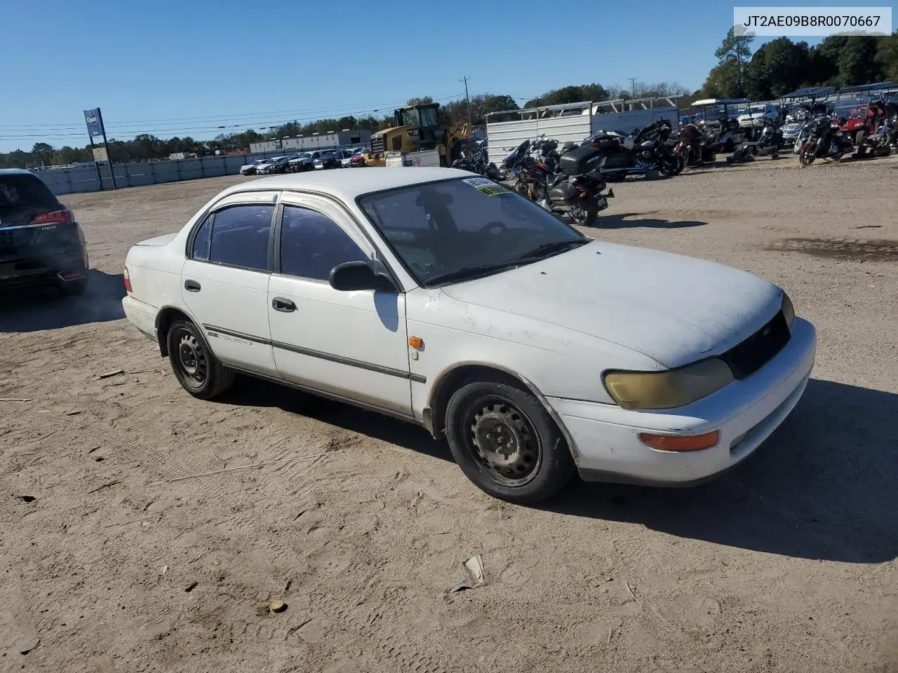 1994 Toyota Corolla Dx VIN: JT2AE09B8R0070667 Lot: 92318845