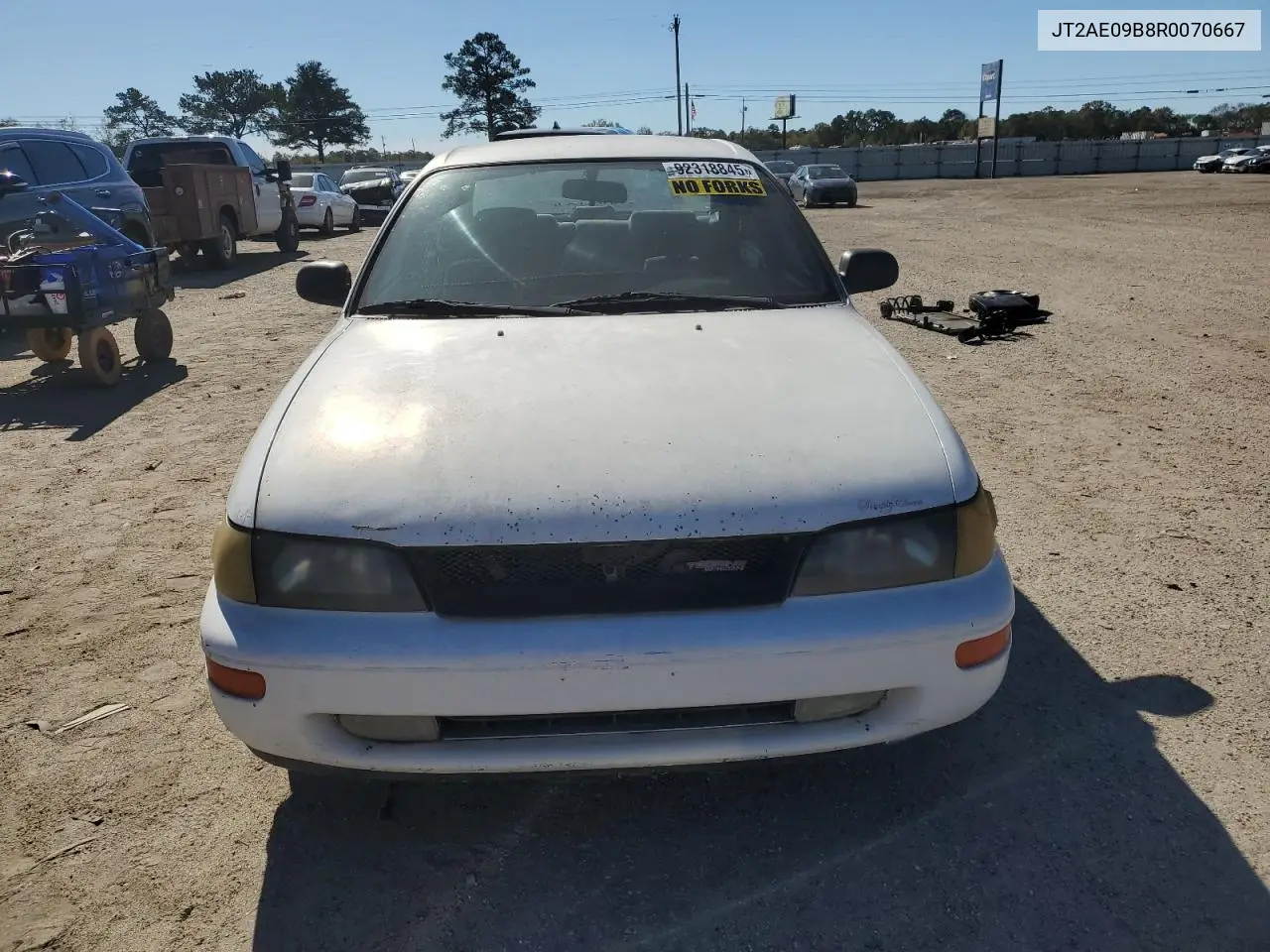1994 Toyota Corolla Dx VIN: JT2AE09B8R0070667 Lot: 92318845