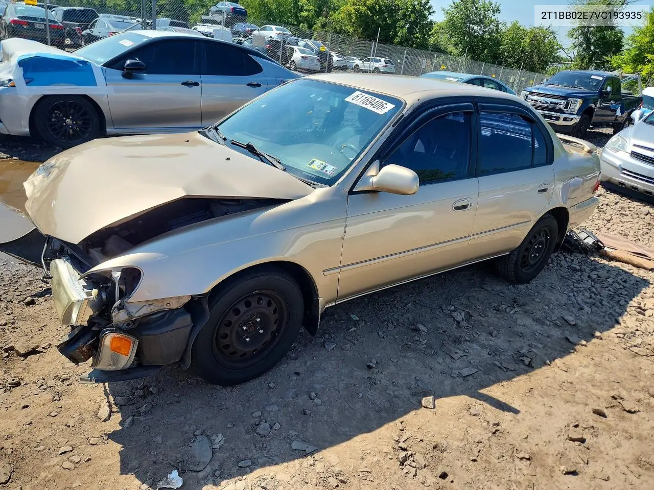 1997 Toyota Corolla Dx VIN: 2T1BB02E7VC193935 Lot: 61169406