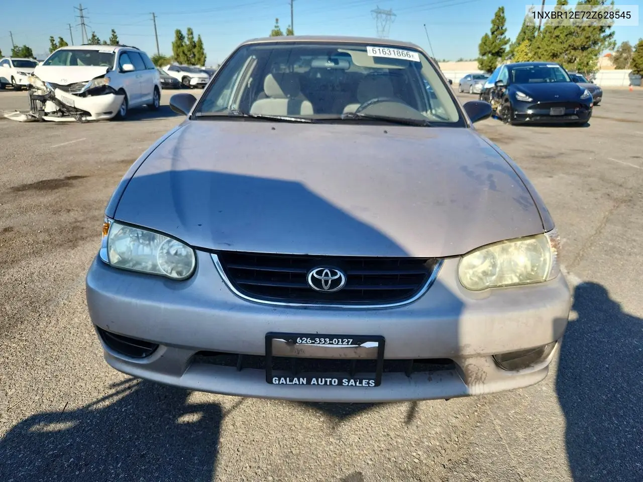 2002 Toyota Corolla Ce VIN: 1NXBR12E72Z628545 Lot: 61631866