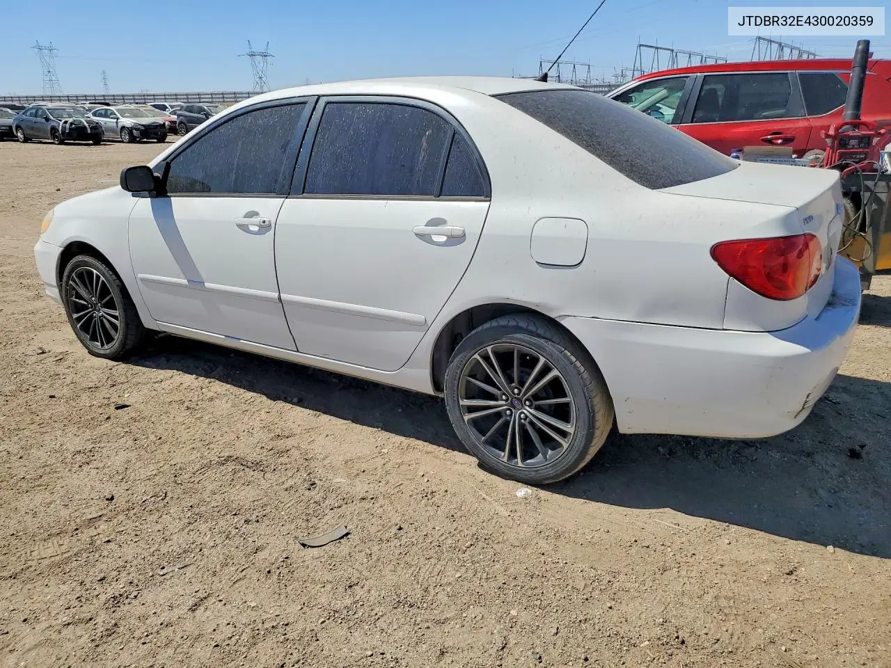 2003 Toyota Corolla Le VIN: JTDBR32E430020359 Lot: 53959346