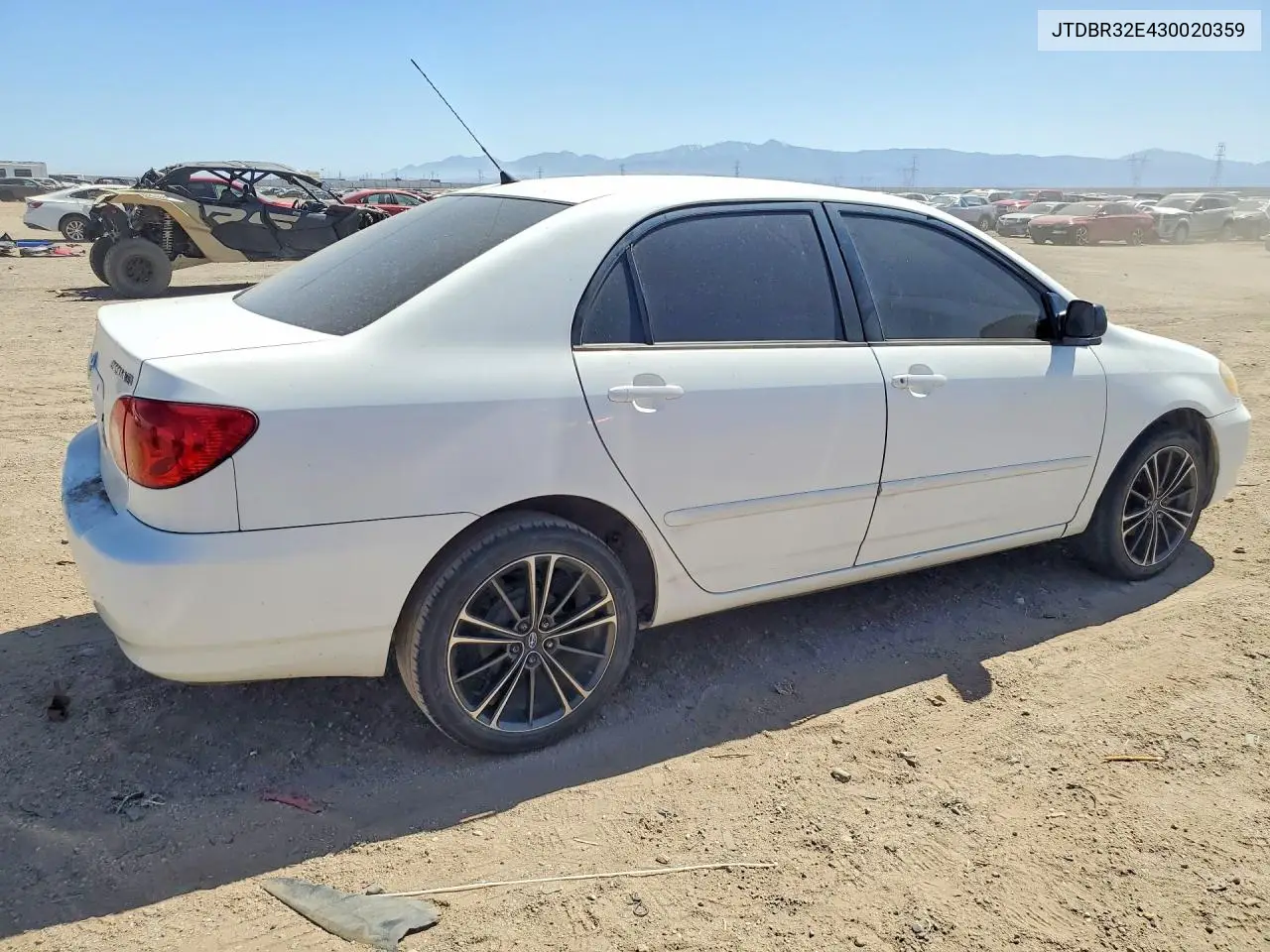 2003 Toyota Corolla Le VIN: JTDBR32E430020359 Lot: 53959346